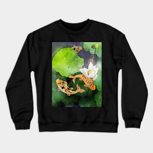 Koi Fish In Dark Waters Crewneck Sweatshirt